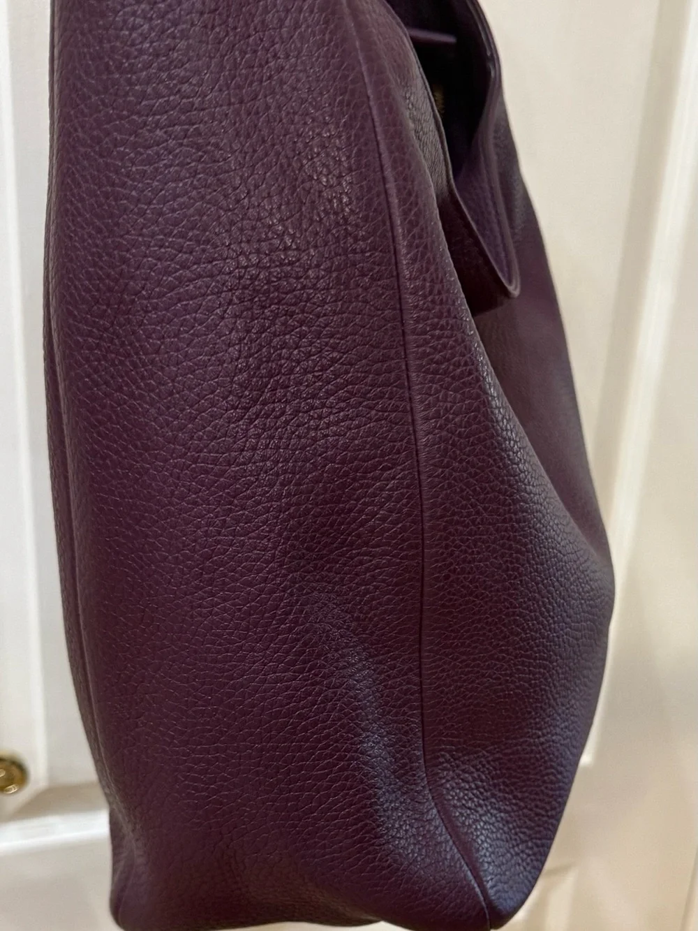 FLAWLESS Michael Kors Lena LG Pebbled Leather Hobo Bag - Purple/Plum Fall 2017